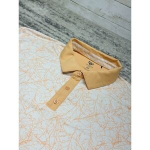 Graham Luxe Shirt Mens 2XL Peach White Forester‎ Golf Polo TREES Stretch Preppy